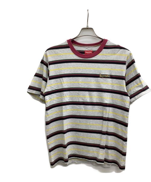SUPREME（シュプリーム）SUPREME (シュプリーム) ボーダーTシャツ グレー サイズ:Sの古着・服飾アイテム