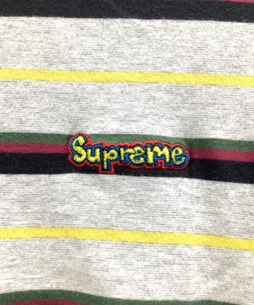 SUPREME（シュプリーム）SUPREME (シュプリーム) ボーダーTシャツ グレー サイズ:Sの古着・服飾アイテム