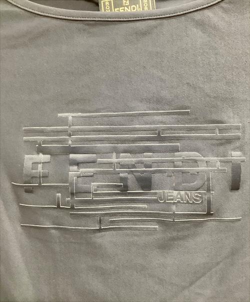 FENDI JEANS（フェンディ ジーンズ）FENDI JEANS (フェンディ ジーンズ) 半袖カットソー ネイビー サイズ:40の古着・服飾アイテム