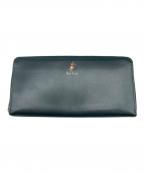 PAUL SMITHポールスミス）の古着「ラウンドファスナー財布」｜グリーン