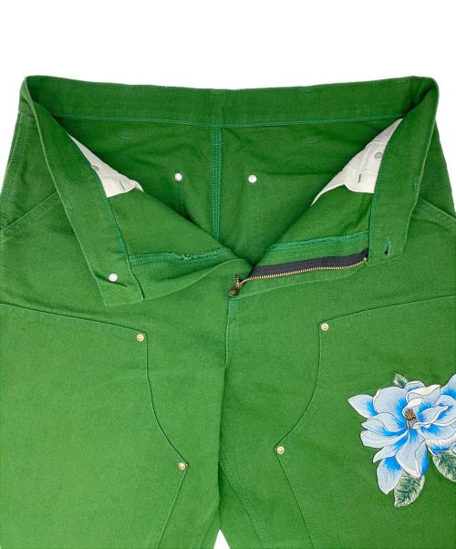 CarHartt（カーハート）CarHartt (カーハート) AWAKE (アウェイク) ダブルニーパンツ グリーン サイズ:Mの古着・服飾アイテム