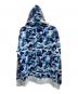 A BATHING APE (ア ベイシング エイプ) ジップパーカー ブルー サイズ:XL：37000円