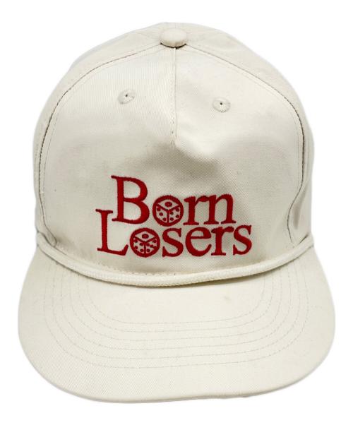 TATTOO YAMADA STUDIO（タトゥースタジオヤマダ）TATTOO YAMADA STUDIO (タトゥースタジオヤマダ) キャップ ホワイト×レッドの古着・服飾アイテム