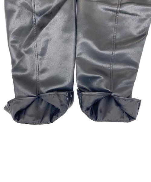 nano・universe（ナノ・ユニバース）nano・universe (ナノ・ユニバース) フェイクレザージャケット ブラック サイズ:Lの古着・服飾アイテム