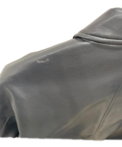 nano・universe（ナノ・ユニバース）nano・universe (ナノ・ユニバース) フェイクレザージャケット ブラック サイズ:Lの古着・服飾アイテム