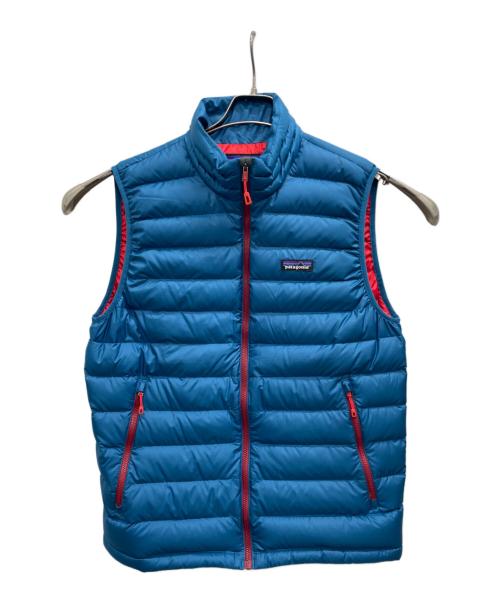 Patagonia（パタゴニア）Patagonia (パタゴニア) ダウンベスト ブルー サイズ:Mの古着・服飾アイテム