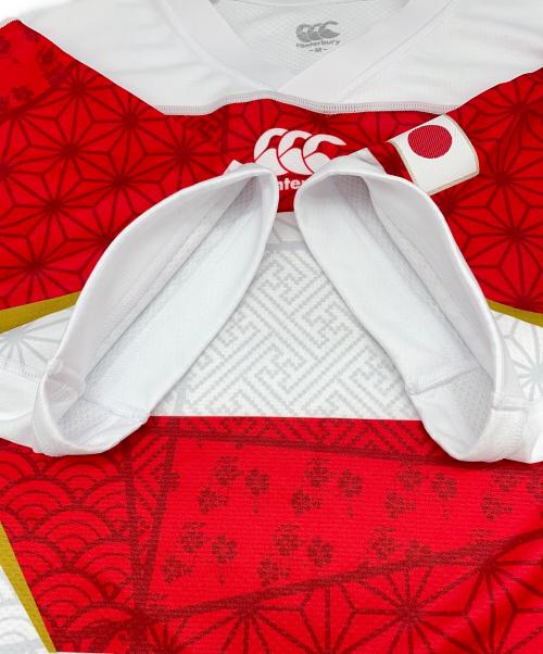 Canterbury（カンタベリー）Canterbury (カンタベリー) ゲームシャツ ホワイト×レッド サイズ:Mの古着・服飾アイテム