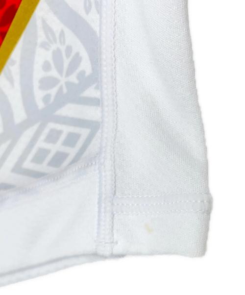 Canterbury（カンタベリー）Canterbury (カンタベリー) ゲームシャツ ホワイト×レッド サイズ:Mの古着・服飾アイテム