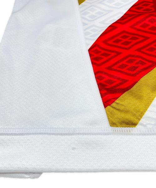 Canterbury（カンタベリー）Canterbury (カンタベリー) ゲームシャツ ホワイト×レッド サイズ:Mの古着・服飾アイテム