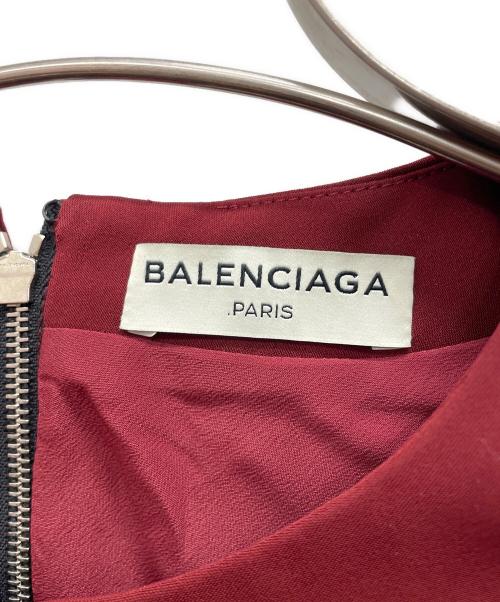 BALENCIAGA（バレンシアガ）BALENCIAGA (バレンシアガ) ノースリーブブラウス レッド サイズ:36の古着・服飾アイテム