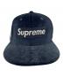 New Era (ニューエラ) SUPREME (シュプリーム) ベロアキャップ ブラック：10000円