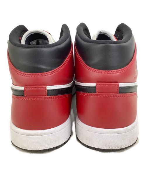 NIKE（ナイキ）NIKE (ナイキ) AIR JORDAN 1 MID CHICAGO BLACK TOE black/blk-gym red レッド×ホワイト サイズ:US10.5の古着・服飾アイテム