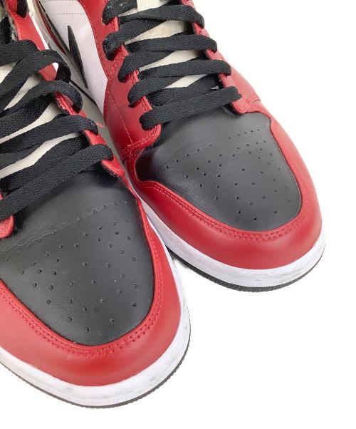 NIKE（ナイキ）NIKE (ナイキ) AIR JORDAN 1 MID CHICAGO BLACK TOE black/blk-gym red レッド×ホワイト サイズ:US10.5の古着・服飾アイテム
