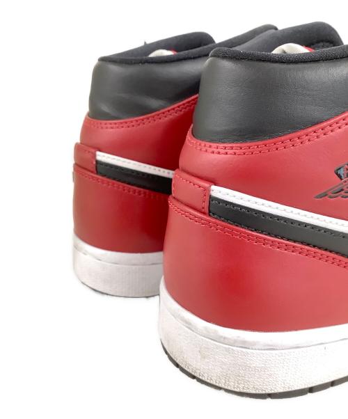 NIKE（ナイキ）NIKE (ナイキ) AIR JORDAN 1 MID CHICAGO BLACK TOE black/blk-gym red レッド×ホワイト サイズ:US10.5の古着・服飾アイテム
