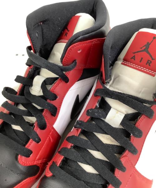 NIKE（ナイキ）NIKE (ナイキ) AIR JORDAN 1 MID CHICAGO BLACK TOE black/blk-gym red レッド×ホワイト サイズ:US10.5の古着・服飾アイテム