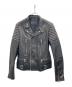 DIESEL Black Gold（ディーゼル ブラック ゴールド）の古着「スパイクスタッズレザージャケット」｜ブラック