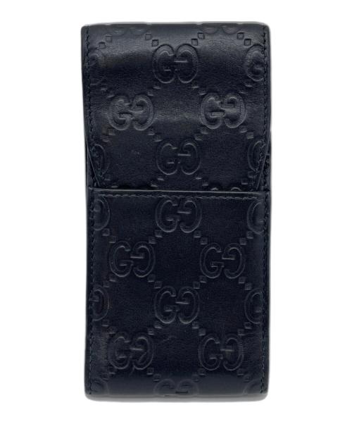 GUCCI（グッチ）GUCCI (グッチ) シガレットケース GG ブラックの古着・服飾アイテム