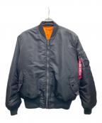 ALPHAアルファ）の古着「MA-1ジャケット」｜ブラック