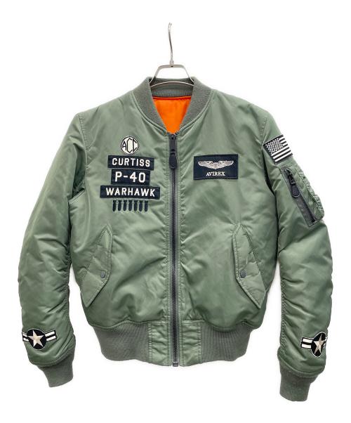 AVIREX（アヴィレックス）AVIREX (アヴィレックス) MA-1ジャケット カーキ サイズ:Mの古着・服飾アイテム