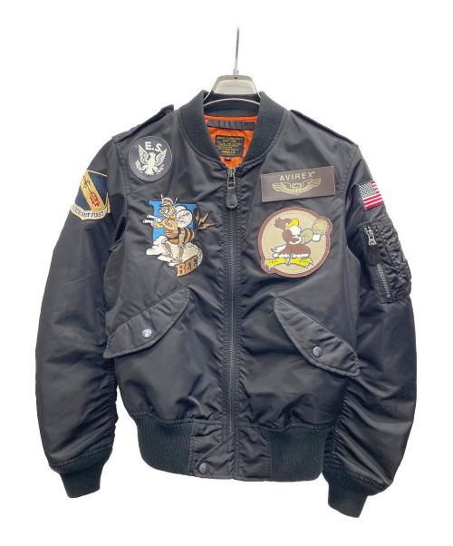 AVIREX（アヴィレックス）AVIREX (アヴィレックス) MA-1ジャケット ブラック サイズ:Mの古着・服飾アイテム