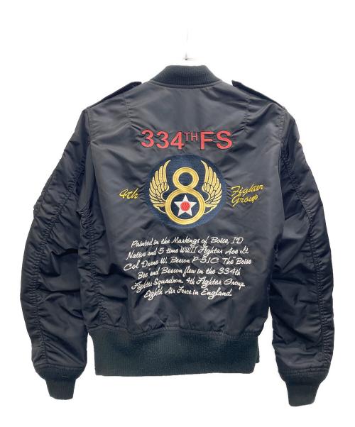 AVIREX（アヴィレックス）AVIREX (アヴィレックス) MA-1ジャケット ブラック サイズ:Mの古着・服飾アイテム