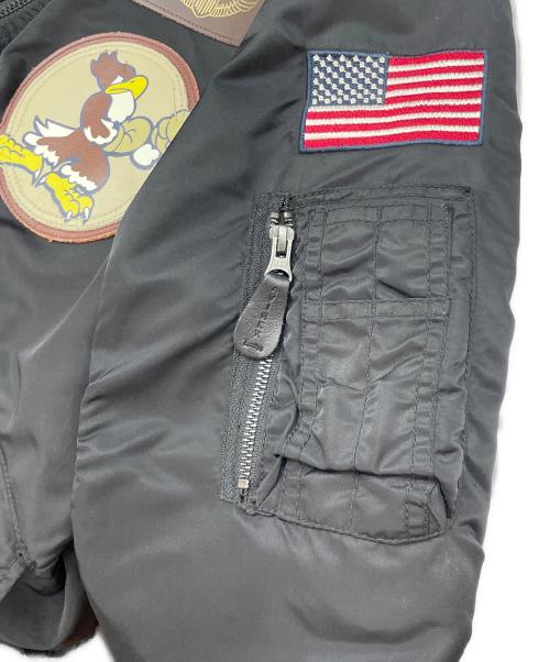 AVIREX（アヴィレックス）AVIREX (アヴィレックス) MA-1ジャケット ブラック サイズ:Mの古着・服飾アイテム