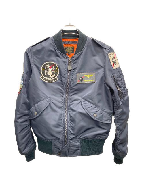 AVIREX（アヴィレックス）AVIREX (アヴィレックス) MA-1ジャケット ネイビー サイズ:Mの古着・服飾アイテム