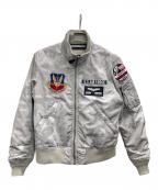 AVIREXアヴィレックス）の古着「アメリカ空軍70周年記念タイプ MA-1ジャケット」｜グレー