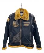 AVIREXアヴィレックス）の古着「フライトジャケット」｜ブラック