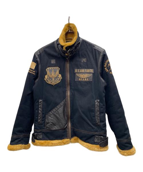 AVIREX（アヴィレックス）AVIREX (アヴィレックス) フライトジャケット ブラック サイズ:Mの古着・服飾アイテム