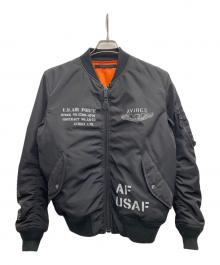 AVIREX（アヴィレックス）の古着「MA-1ジャケット」｜ブラック