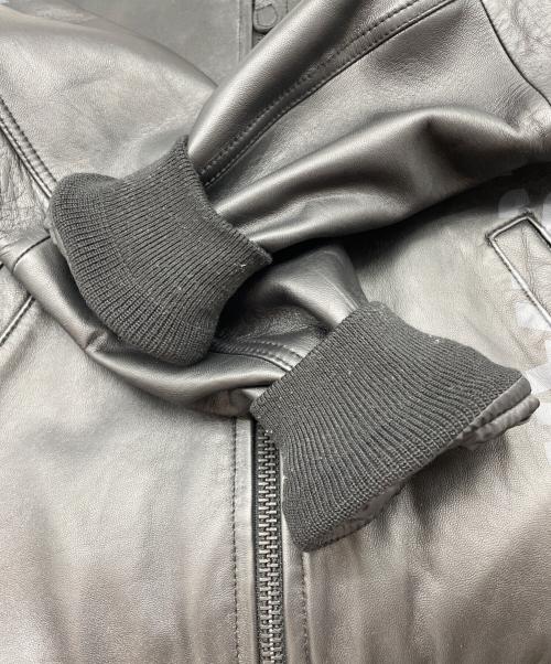 AVIREX（アヴィレックス）AVIREX (アヴィレックス) レザージャケット ブラック サイズ:Mの古着・服飾アイテム