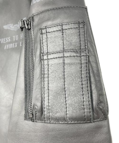 AVIREX（アヴィレックス）AVIREX (アヴィレックス) レザージャケット ブラック サイズ:Mの古着・服飾アイテム