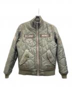 AVIREXアヴィレックス）の古着「MA-1ジャケット」｜カーキ