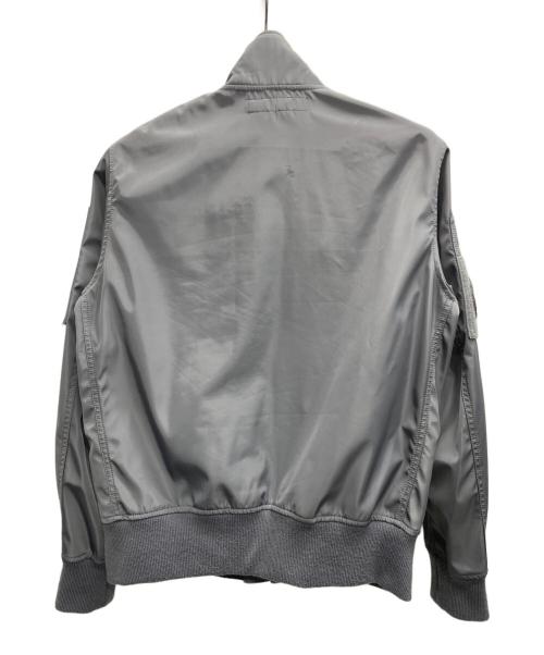 AVIREX（アヴィレックス）AVIREX (アヴィレックス) ボンディングショートジャケット グレー サイズ:Mの古着・服飾アイテム