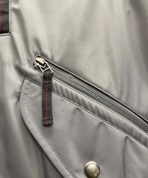 AVIREX（アヴィレックス）AVIREX (アヴィレックス) ボンディングショートジャケット グレー サイズ:Mの古着・服飾アイテム