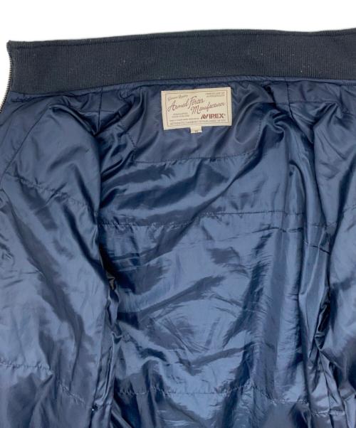 AVIREX（アヴィレックス）AVIREX (アヴィレックス) フライトジャケット ネイビー サイズ:Mの古着・服飾アイテム
