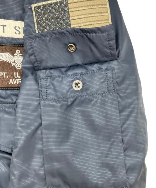 AVIREX（アヴィレックス）AVIREX (アヴィレックス) フライトジャケット ネイビー サイズ:Mの古着・服飾アイテム