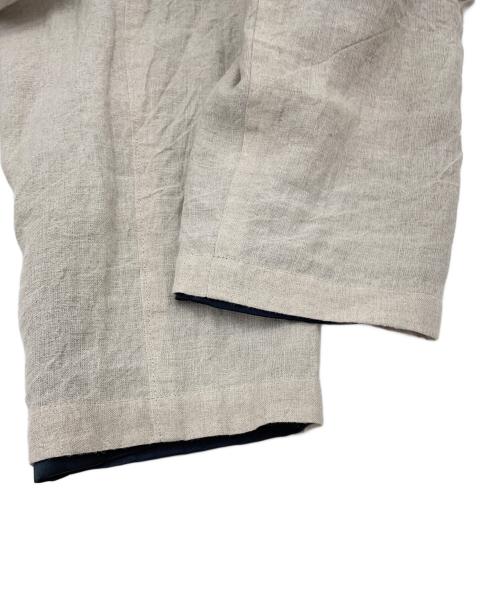 Y's（ワイズ）Y's (ワイズ) アシンメトリーリネンコート ベージュ サイズ:表記無しの古着・服飾アイテム