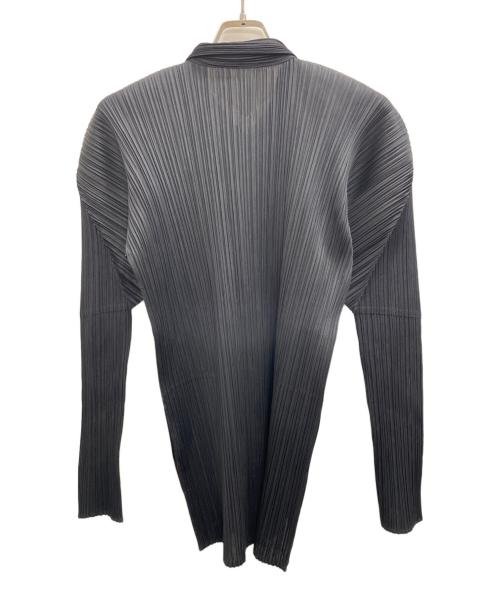 PLEATS PLEASE（プリーツプリーズ）PLEATS PLEASE (プリーツプリーズ) プリーツジップアップジャケット ブラック サイズ:3の古着・服飾アイテム