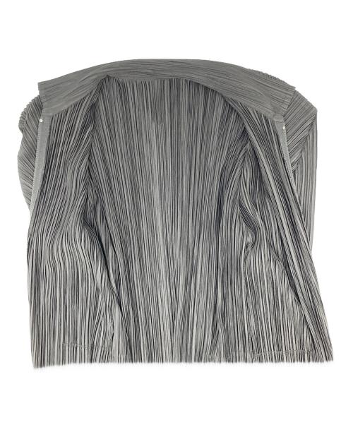 PLEATS PLEASE（プリーツプリーズ）PLEATS PLEASE (プリーツプリーズ) プリーツジップアップジャケット ブラック サイズ:3の古着・服飾アイテム