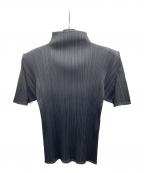 PLEATS PLEASEプリーツプリーズ）の古着「半袖カットソー」｜ブラック