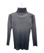 PLEATS PLEASEプリーツプリーズ）の古着「長袖カットソー」｜ブラック