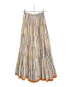 MARIHAマリハ）の古着「草原の虹のスカート」｜オレンジ