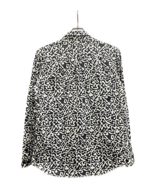 SUPREME（シュプリーム）SUPREME (シュプリーム) 長袖シャツ ブラック×ホワイト サイズ:Mの古着・服飾アイテム