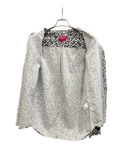 SUPREME（シュプリーム）SUPREME (シュプリーム) 長袖シャツ ブラック×ホワイト サイズ:Mの古着・服飾アイテム