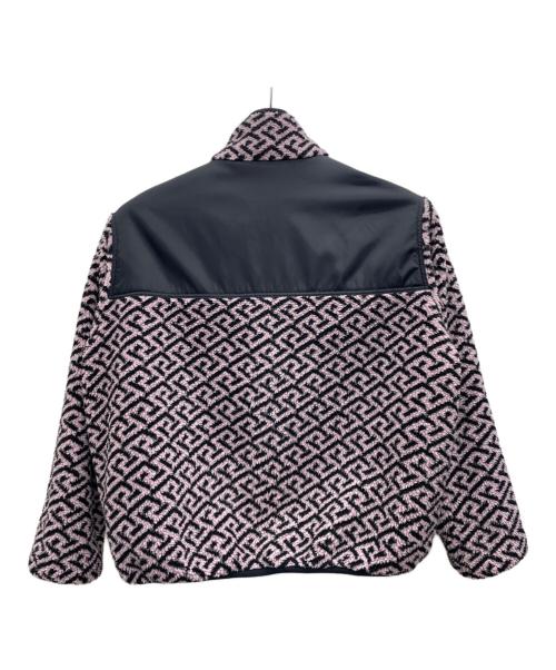 VERSACE（ヴェルサーチェ）VERSACE (ヴェルサーチェ) ボアジャケット ピンク×ブラック サイズ:48の古着・服飾アイテム