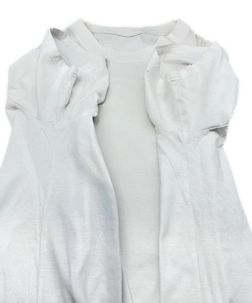 GROUND Y（グラウンドワイ）GROUND Y (グラウンドワイ) Cutting Blade Short Sleeves Cut Sew ホワイト サイズ:3の古着・服飾アイテム