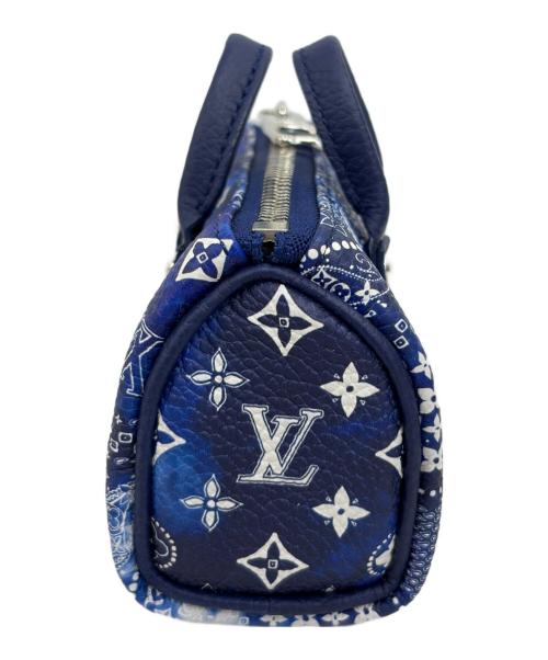 LOUIS VUITTON（ルイ ヴィトン）LOUIS VUITTON (ルイ ヴィトン) バッグチャーム ポルトクレ・ポーチ ブルーの古着・服飾アイテム