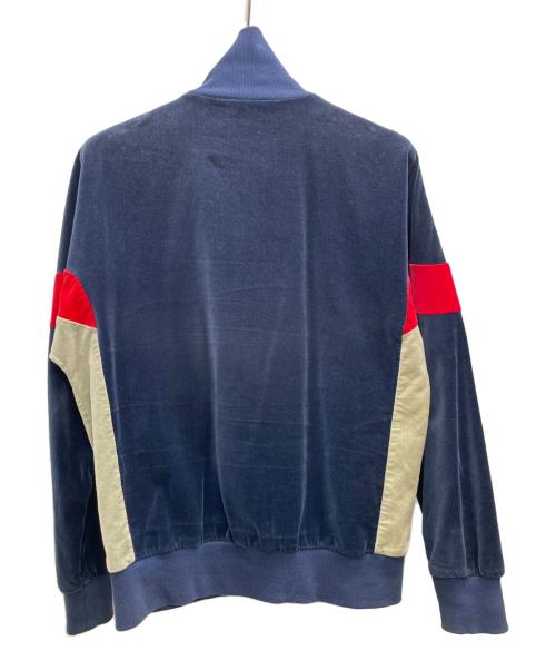 adidas Originals（アディダスオリジナル）adidas Originals (アディダスオリジナル) ベロアジャケット レッド×ネイビー サイズ:Lの古着・服飾アイテム